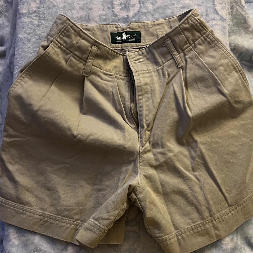 Hunt Club Men's Khaki Flat Front Shorts